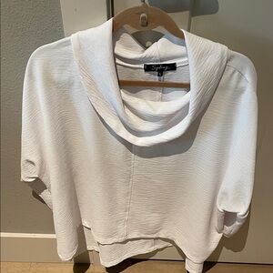 White Cowl Neck top